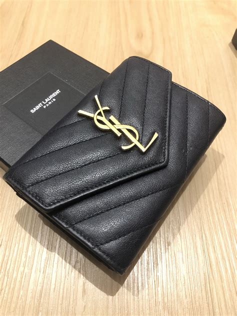 ysl gold wallet|ysl wallet nordstrom.